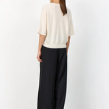 LR Ismaila 23 Knitted Top - Turtledove Cream