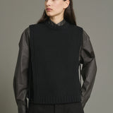 Uzel Knit Vest - Black