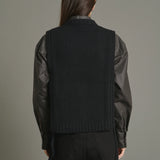 Uzel Knit Vest - Black