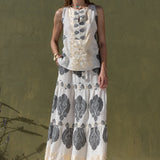 N305 Skirt - Beige/Gold