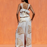 N025 Top - Cream/Gold