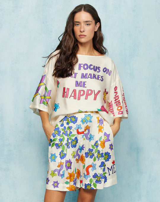 Dina Pleated Shorts - Markers