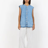 LR Kosa 3 Waistcoat - Light Blue