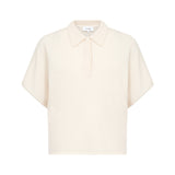 LR Ismaila 16 Polo Top - Turtledove Cream