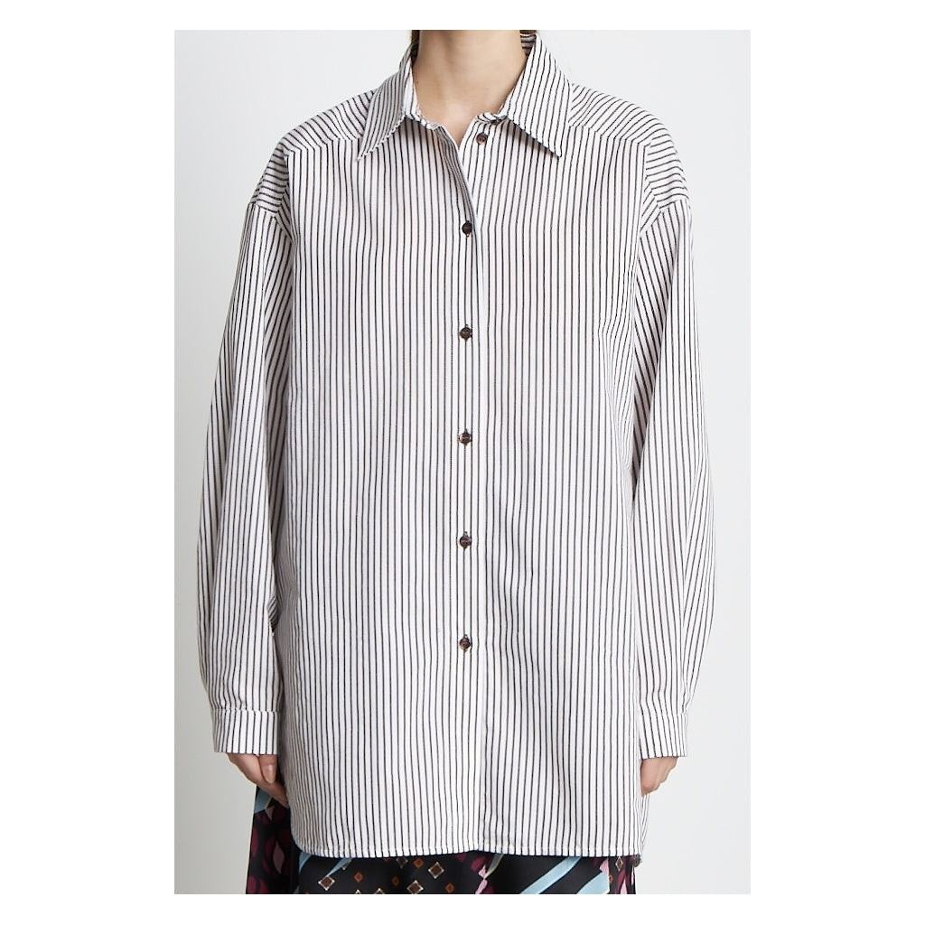 Stella Nova Nira Shirt - Brown Stripes
