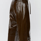 Elijah Leather Trousers - Kangaroo