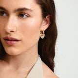 Dune Crystal Earrings - Gold