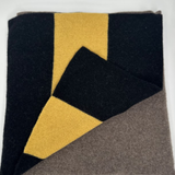 Wool & Cashmere Stripe Scarf - Vison
