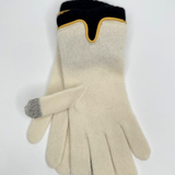 Wool & Cashmere Leather Trim Gloves - Nieve