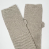 Wool & Cashmere Solid Fingerless Gloves - Arena