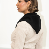 Nina Triangle Scarf - Black