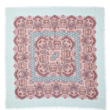 Large Paisley Bandana Scarf - Aqua
