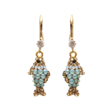 Baby Maridaki Earrings - Gold/Mint