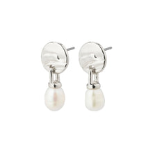 Load image into Gallery viewer, Pilgrim Heat Freshwater Pearl Earrings - Silver
