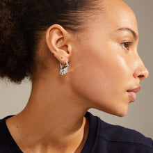 Load image into Gallery viewer, Pilgrim Flow Hoop Earrings - Silver

