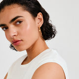 Fire Hoop Earrings - Gold