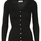 RWBabette V-neck Lace Cardigan - Black