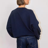 Georgia Knitted Sweatshirt - Navy