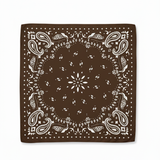 Large Bandana Scarf - Brown
