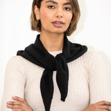 Nina Triangle Scarf - Black