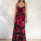 Lotus Dress - Black Poppy