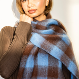 Lennie Scarf - Blue/Brown