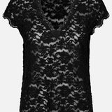 Delcia Capsleeve T-Shirt - Black