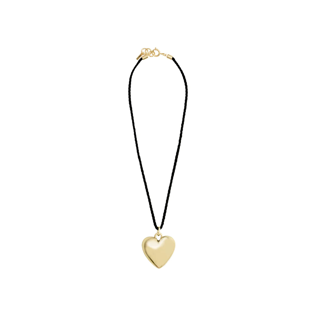 Pilgrim Reflect Heart Necklace - Gold