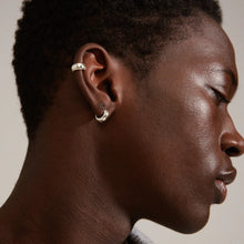 Load image into Gallery viewer, Pilgrim Pace Hoop &amp; Cuff Earrings - Silver
