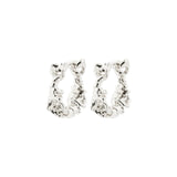 Trust Hoop Earrings - Silver