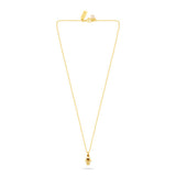 Mini Hamsa Pendant Necklace - Tiger's Eye