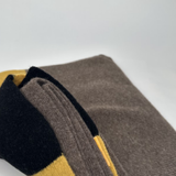 Wool & Cashmere Stripe Scarf - Vison