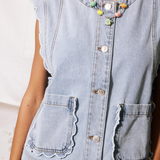 Lillo Waistcoat - Denim Blue