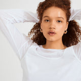 Sense Hoop Earrings - Silver