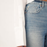 Enora Cigarette Jeans - Aged Mid