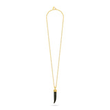 Tusk Pendant Necklace - Indian Agate