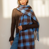 Lennie Scarf - Blue/Brown