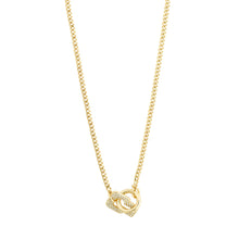 Load image into Gallery viewer, Pilgrim Learn Crystal Pendant Necklace - Gold
