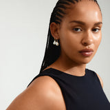 Sky Pearl Earrings - Gold