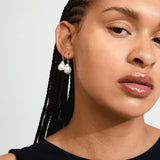 Sky Pearl Earrings - Gold