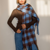 Lennie Scarf - Blue/Brown