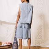 Lillo Waistcoat - Denim Blue