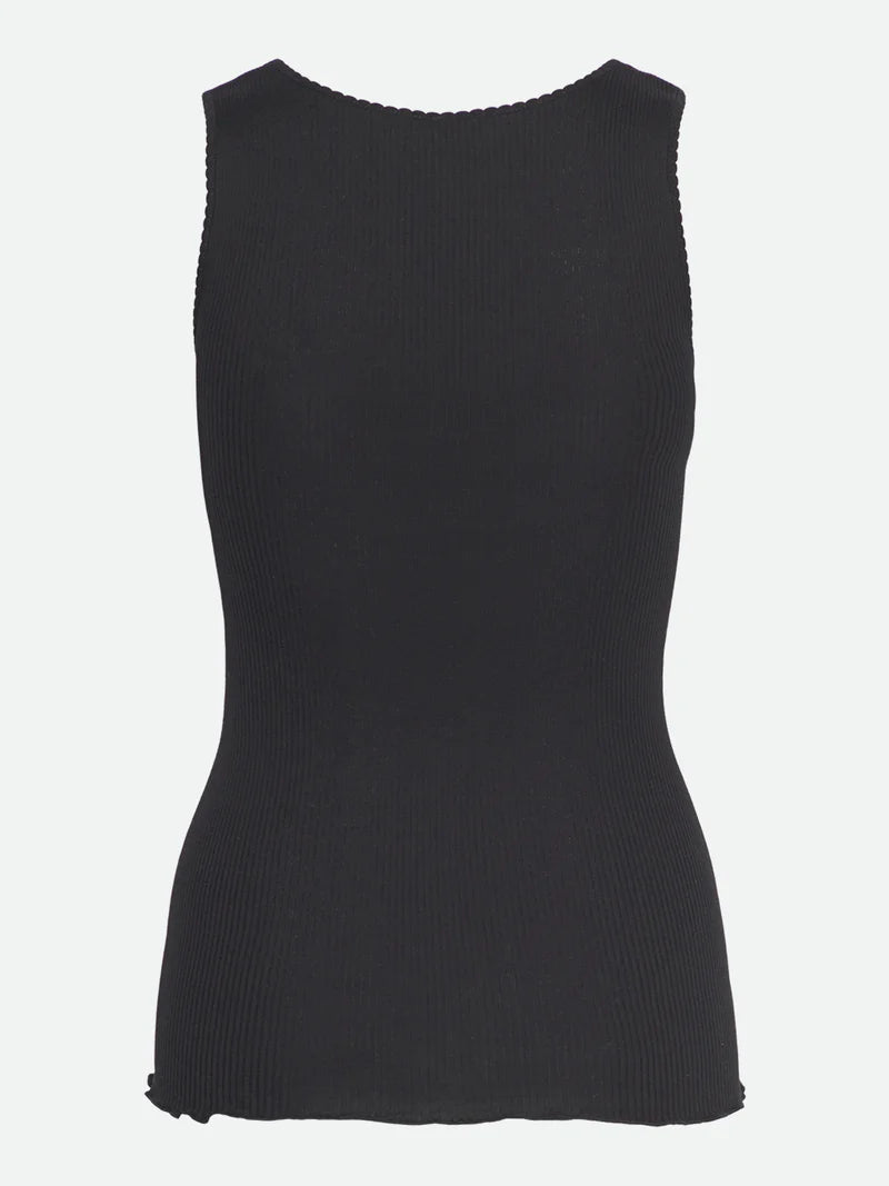Beatha U-neck Top - Black