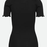 Beatha Button T-Shirt - Black