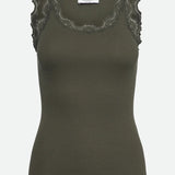 RWBabette U-Neck Lace Top - Forest Night