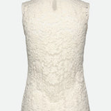 RWDelicia Lace T-Neck Top - Ivory