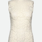 RWDelicia Lace T-Neck Top - Ivory