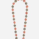 Cassy Flower Phone Chain - Brown/Orange