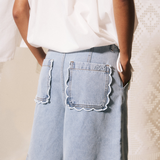 Gaspare Shorts - Denim Blue