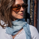 Lightweight Bandana Scarf - Ice Blue